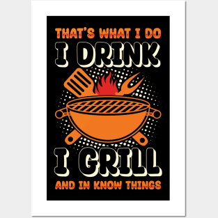 BBQ Camping Posters and Art